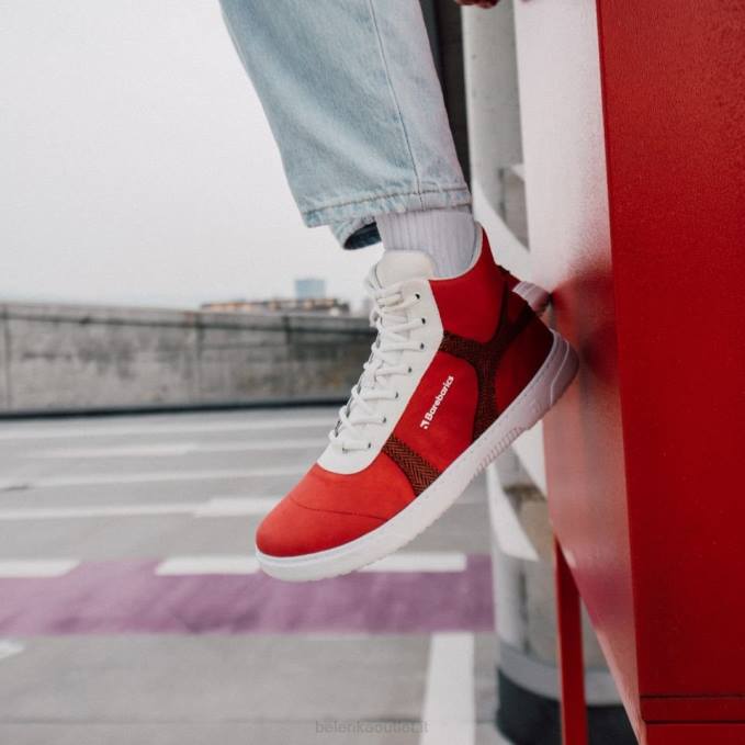 uomini scarpe da ginnastica a piedi nudi barebarics - hifly rosso bianco Be Lenka 80JV91