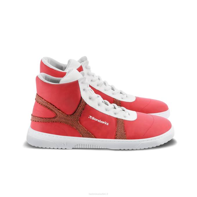 uomini scarpe da ginnastica a piedi nudi barebarics - hifly rosso bianco Be Lenka 80JV91