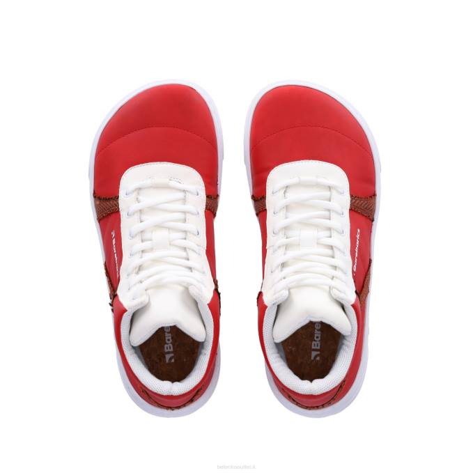 uomini scarpe da ginnastica a piedi nudi barebarics - hifly rosso bianco Be Lenka 80JV91