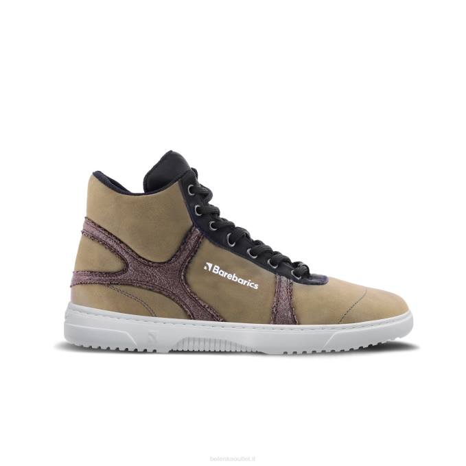 uomini scarpe da ginnastica a piedi nudi barebarics - hifly verde scuro e grigio Be Lenka 80JV93