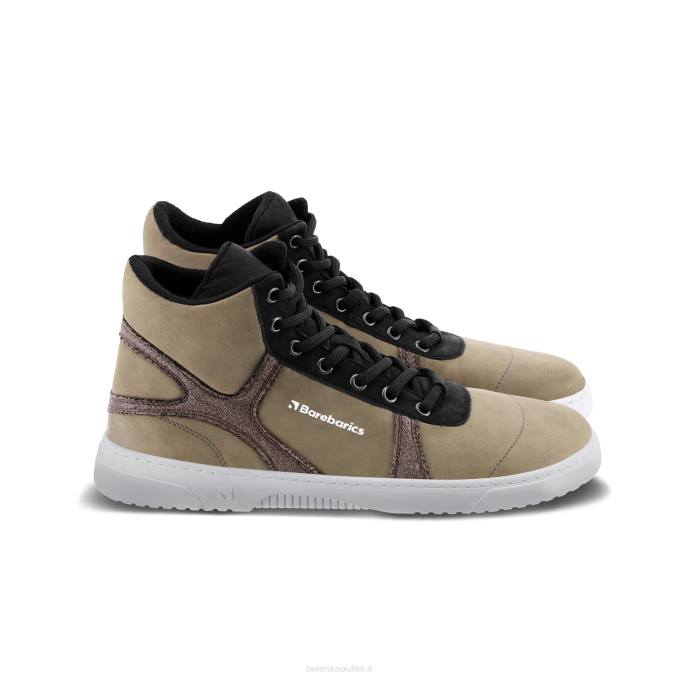 uomini scarpe da ginnastica a piedi nudi barebarics - hifly verde scuro e grigio Be Lenka 80JV93