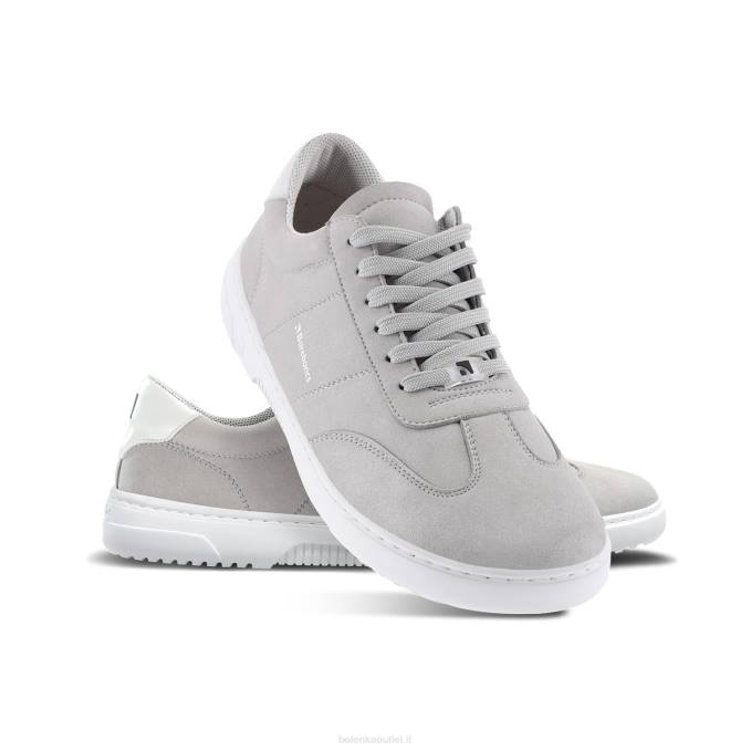 uomini scarpe da ginnastica a piedi nudi barebarics - pulsar grigio e bianco Be Lenka 80JV99