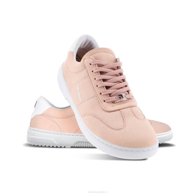 uomini scarpe da ginnastica a piedi nudi barebarics - pulsar rosa nudo e bianco Be Lenka 80JV100