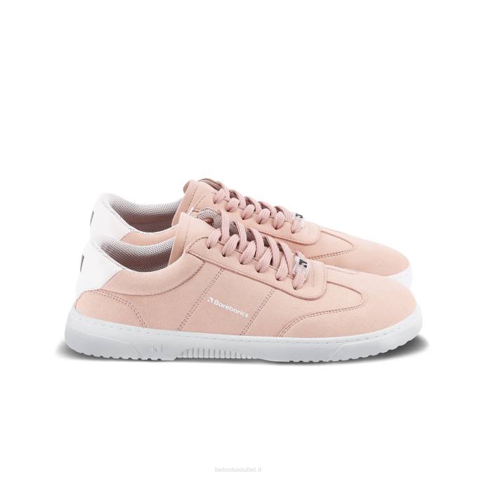 uomini scarpe da ginnastica a piedi nudi barebarics - pulsar rosa nudo e bianco Be Lenka 80JV100