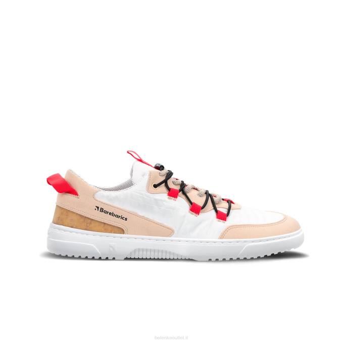 uomini scarpe da ginnastica a piedi nudi barebarics - ravvivare beige e bianco Be Lenka 80JV80