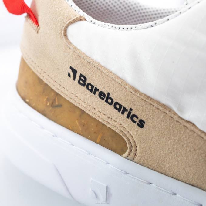 uomini scarpe da ginnastica a piedi nudi barebarics - ravvivare beige e bianco Be Lenka 80JV80