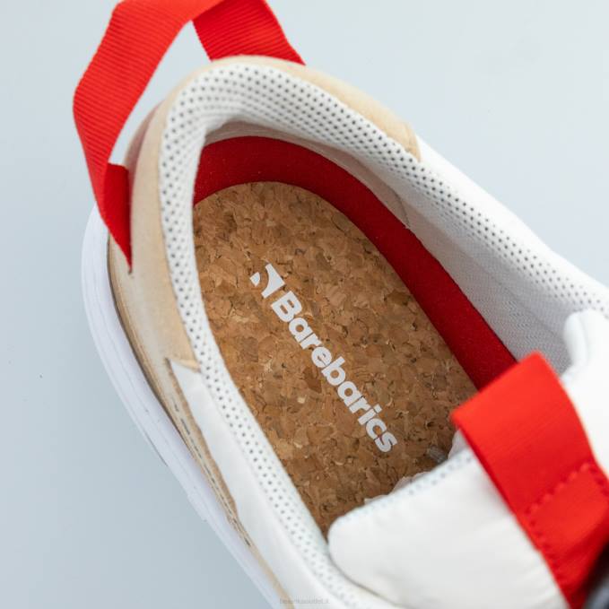 uomini scarpe da ginnastica a piedi nudi barebarics - ravvivare beige e bianco Be Lenka 80JV80