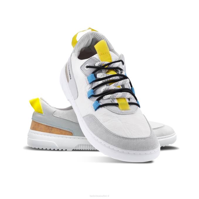 uomini scarpe da ginnastica a piedi nudi barebarics - ravvivare bianco e grigio Be Lenka 80JV82
