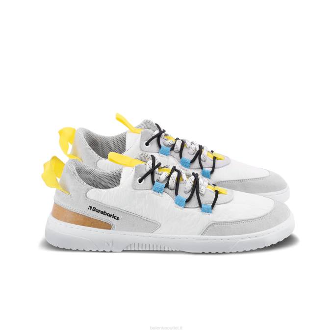 uomini scarpe da ginnastica a piedi nudi barebarics - ravvivare bianco e grigio Be Lenka 80JV82