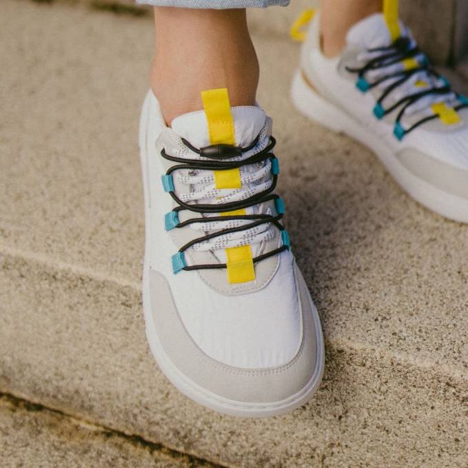 uomini scarpe da ginnastica a piedi nudi barebarics - ravvivare bianco e grigio Be Lenka 80JV82