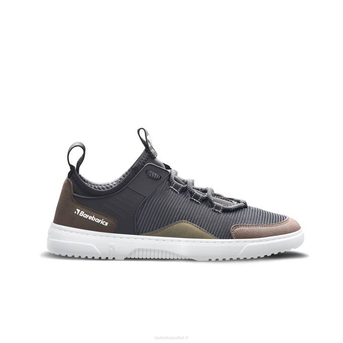uomini scarpe da ginnastica a piedi nudi barebarics - ribelle nero carbone Be Lenka 80JV90