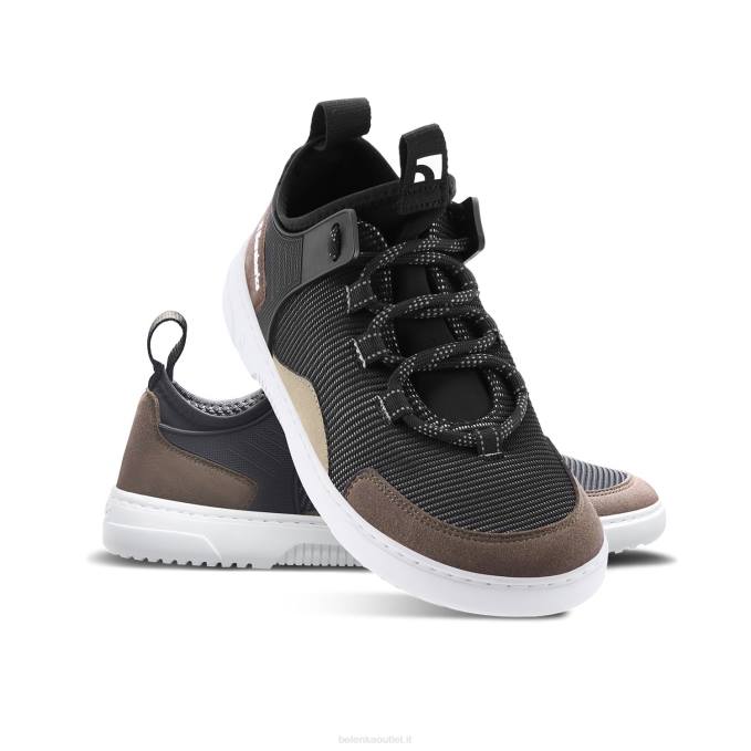 uomini scarpe da ginnastica a piedi nudi barebarics - ribelle nero carbone Be Lenka 80JV90