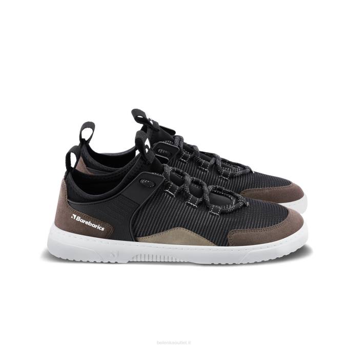 uomini scarpe da ginnastica a piedi nudi barebarics - ribelle nero carbone Be Lenka 80JV90