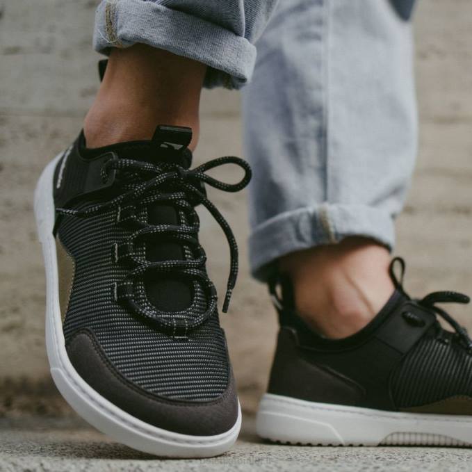 uomini scarpe da ginnastica a piedi nudi barebarics - ribelle nero carbone Be Lenka 80JV90