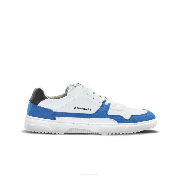 uomini scarpe da ginnastica a piedi nudi barebarics - zing bianco blu Be Lenka 80JV75
