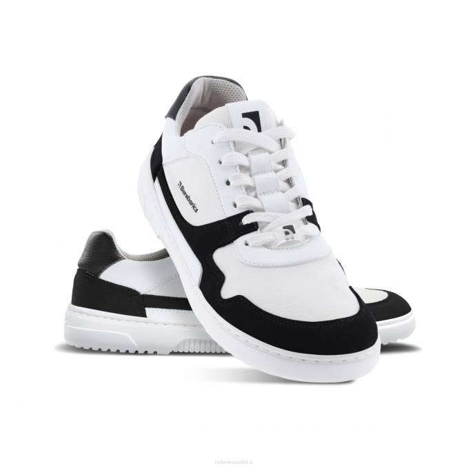 uomini scarpe da ginnastica a piedi nudi barebarics - zing bianco nero Be Lenka 80JV77