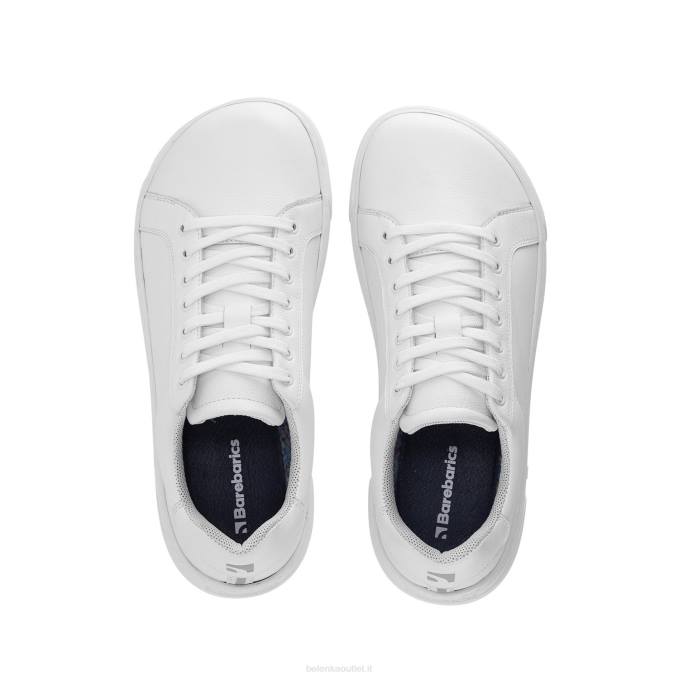 uomini scarpe da ginnastica a piedi nudi barebarics zoom tutto bianco Be Lenka 80JV96