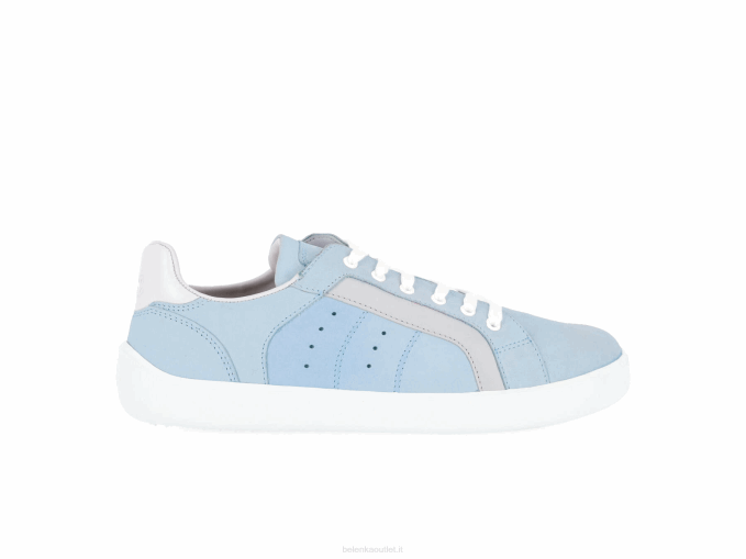 uomini scarpe da ginnastica a piedi nudi brooklyn azzurro e grigio Be Lenka 80JV118