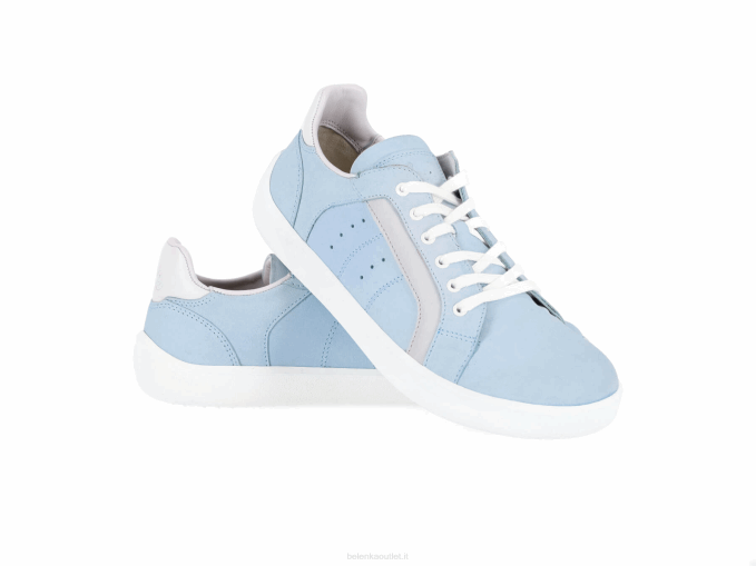 uomini scarpe da ginnastica a piedi nudi brooklyn azzurro e grigio Be Lenka 80JV118
