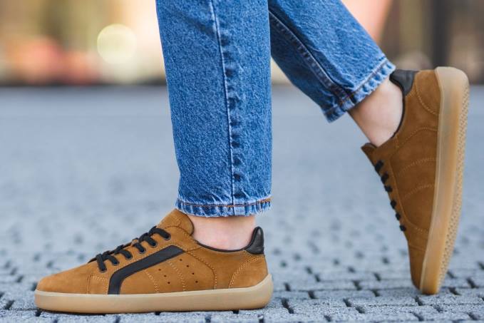 uomini scarpe da ginnastica a piedi nudi brooklyn marrone Be Lenka 80JV117