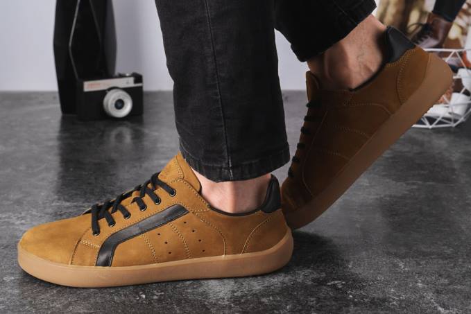 uomini scarpe da ginnastica a piedi nudi brooklyn marrone Be Lenka 80JV117