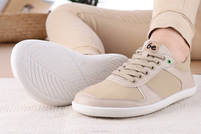 uomini scarpe da ginnastica a piedi nudi - campione 2.0 - vegan beige Be Lenka 80JV14