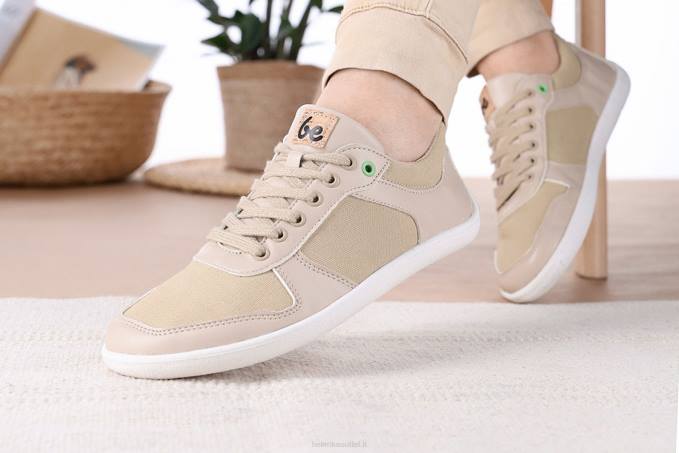 uomini scarpe da ginnastica a piedi nudi - campione 2.0 - vegan beige Be Lenka 80JV14