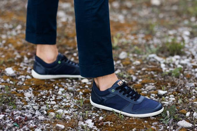 uomini scarpe da ginnastica a piedi nudi - campione 2.0 - vegan blu scuro Be Lenka 80JV12