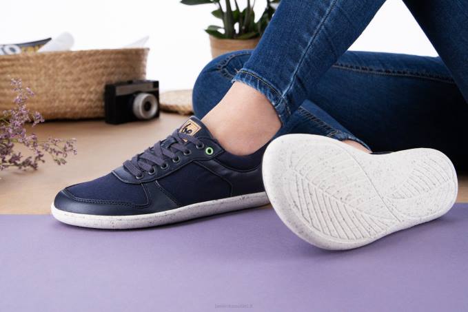 uomini scarpe da ginnastica a piedi nudi - campione 2.0 - vegan blu scuro Be Lenka 80JV12