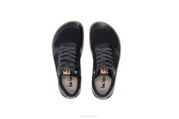 uomini scarpe da ginnastica a piedi nudi - campione 2.0 - vegan nero Be Lenka 80JV16