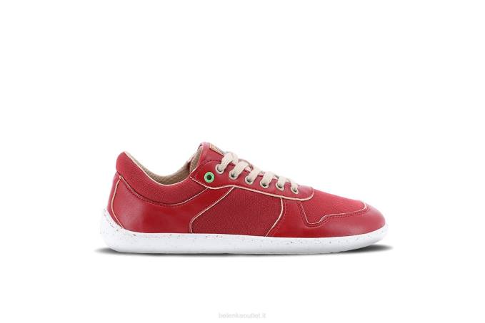 uomini scarpe da ginnastica a piedi nudi - campione 2.0 - vegan rosso Be Lenka 80JV11