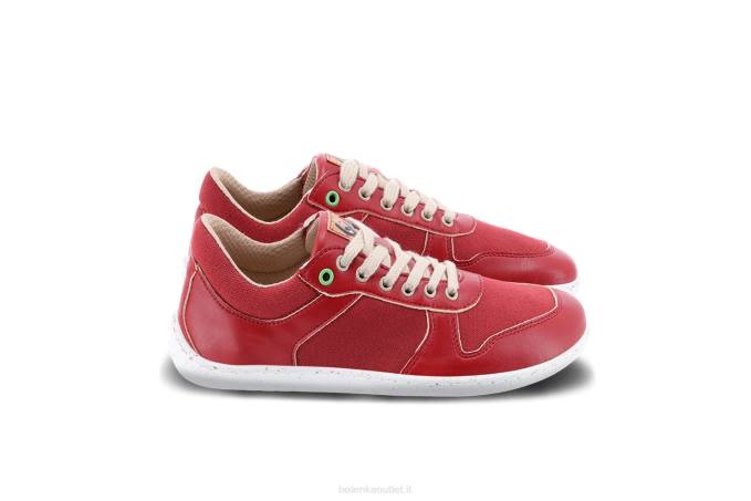 uomini scarpe da ginnastica a piedi nudi - campione 2.0 - vegan rosso Be Lenka 80JV11