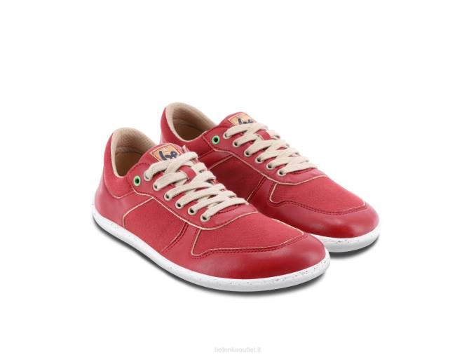 uomini scarpe da ginnastica a piedi nudi - campione 2.0 - vegan rosso Be Lenka 80JV11