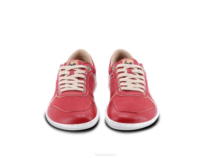 uomini scarpe da ginnastica a piedi nudi - campione 2.0 - vegan rosso Be Lenka 80JV11