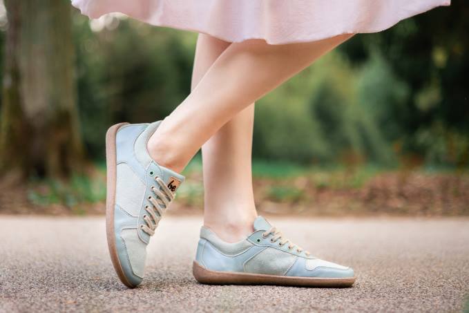 uomini scarpe da ginnastica a piedi nudi - campione 2.0 - vegan verde acqua chiaro Be Lenka 80JV15