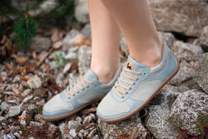 uomini scarpe da ginnastica a piedi nudi - campione 2.0 - vegan verde acqua chiaro Be Lenka 80JV15