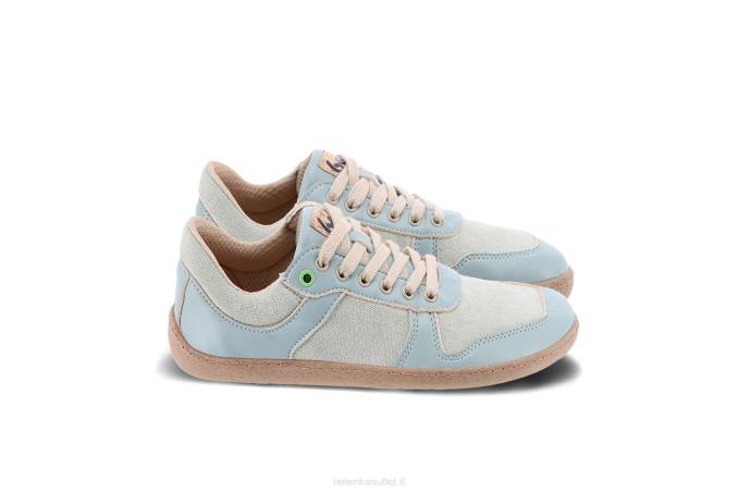 uomini scarpe da ginnastica a piedi nudi - campione 2.0 - vegan verde acqua chiaro Be Lenka 80JV15
