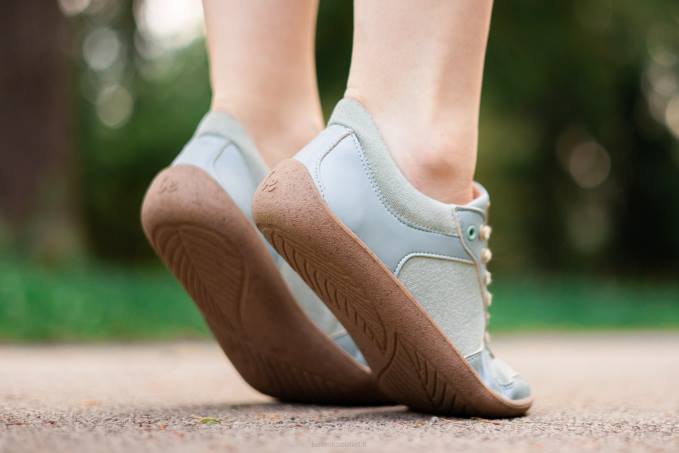 uomini scarpe da ginnastica a piedi nudi - campione 2.0 - vegan verde acqua chiaro Be Lenka 80JV15
