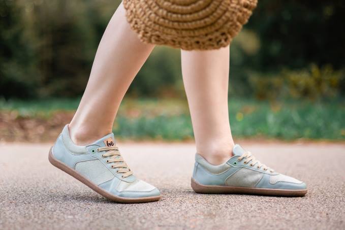 uomini scarpe da ginnastica a piedi nudi - campione 2.0 - vegan verde acqua chiaro Be Lenka 80JV15