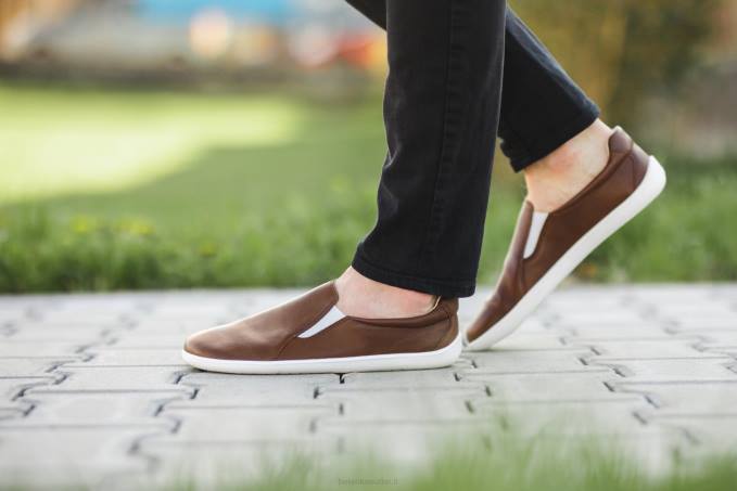 uomini scarpe da ginnastica a piedi nudi - eazy Marrone scuro Be Lenka 80JV65