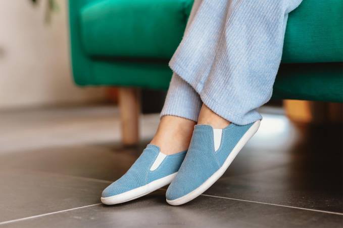 uomini scarpe da ginnastica a piedi nudi - facili - vegane blu Be Lenka 80JV58