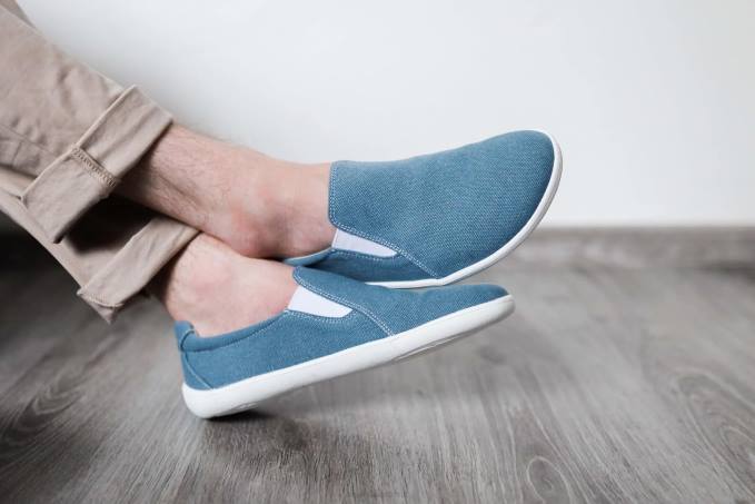 uomini scarpe da ginnastica a piedi nudi - facili - vegane blu Be Lenka 80JV58