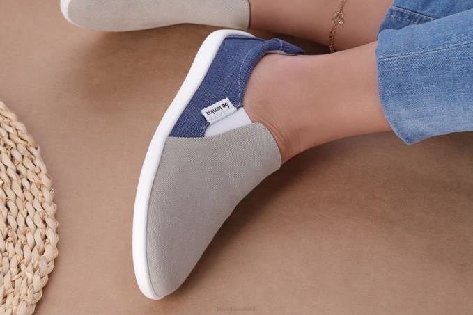 uomini scarpe da ginnastica a piedi nudi - facili - vegane sabbia e blu Be Lenka 80JV64