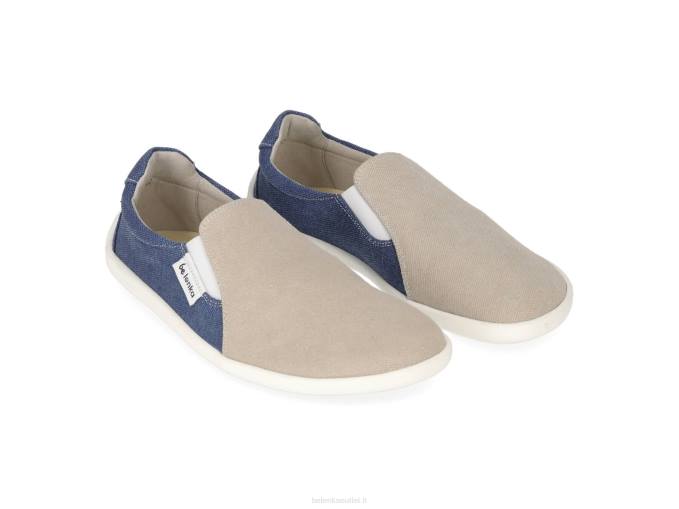 uomini scarpe da ginnastica a piedi nudi - facili - vegane sabbia e blu Be Lenka 80JV64