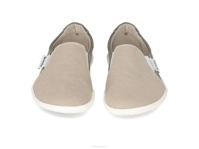 uomini scarpe da ginnastica a piedi nudi - facili - vegane sabbia e verde militare Be Lenka 80JV63