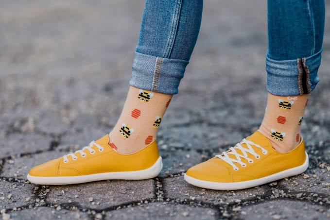 uomini scarpe da ginnastica a piedi nudi - prime mostarda Be Lenka 80JV23