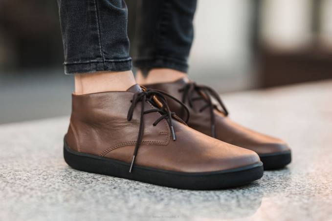 uomini le scarpe a piedi nudi scivolano Marrone scuro Be Lenka 80JV71