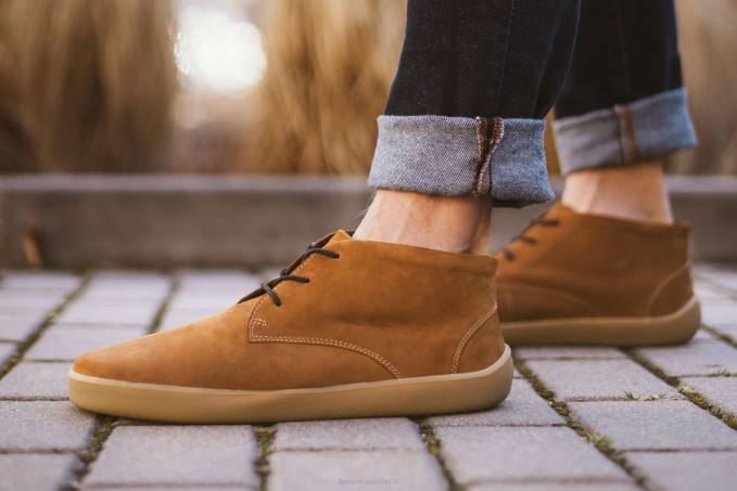 uomini le scarpe a piedi nudi scivolano marrone cannella Be Lenka 80JV73