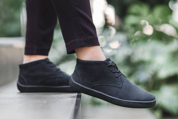 uomini le scarpe a piedi nudi scivolano tutto nero opaco Be Lenka 80JV72