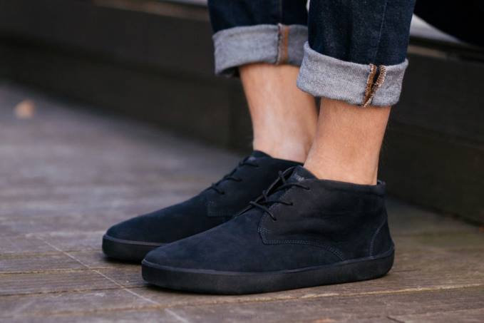uomini le scarpe a piedi nudi scivolano tutto nero opaco Be Lenka 80JV72
